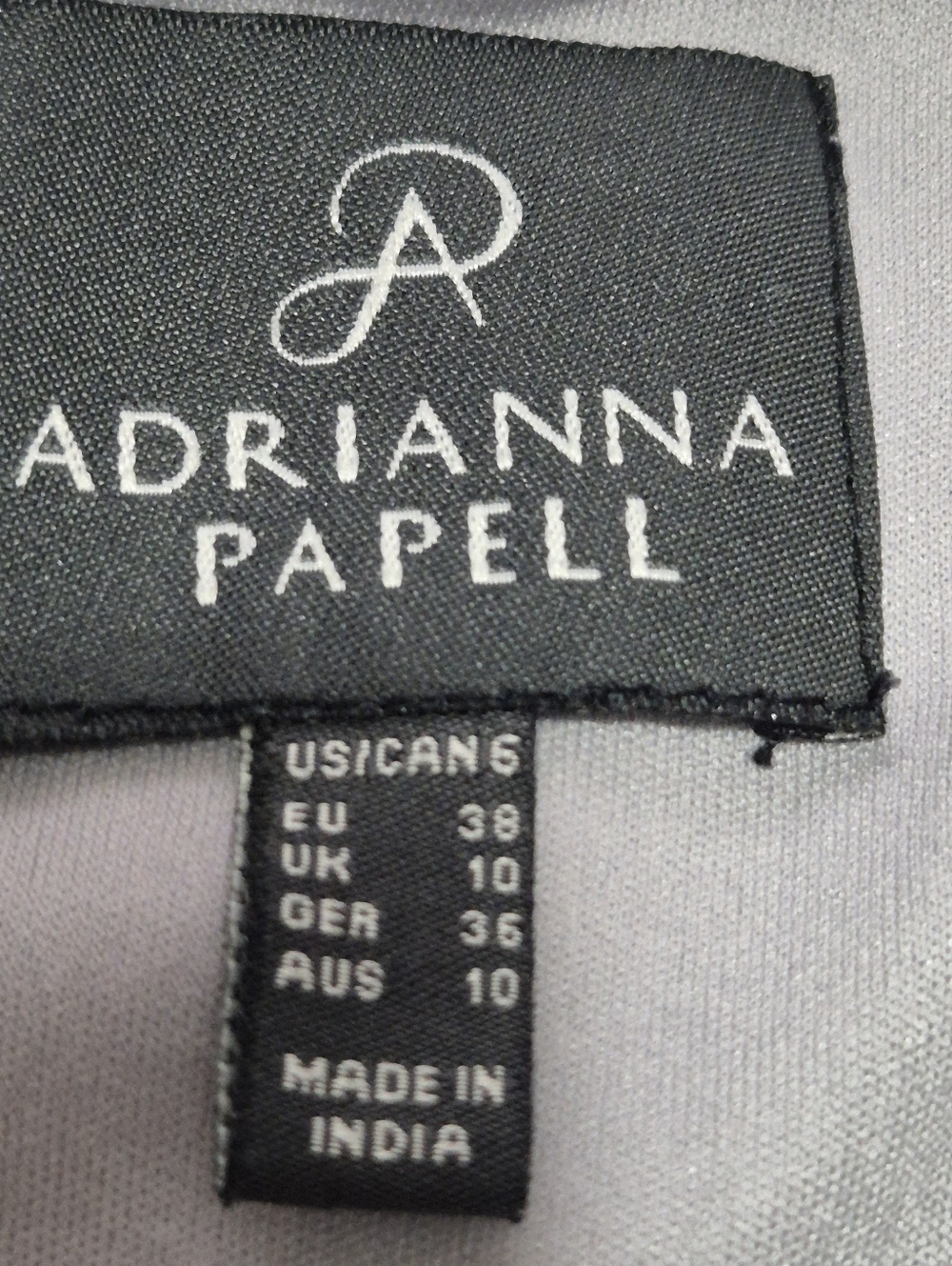 Adrianna Papell Silver Beaded Spaghetti Strap Maxi Dress..size:6 - Picture 10 of 12